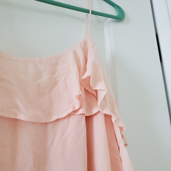 FREE PEOPLE SIZE MEDIUM BLUSH PINK SHIRT - Picture 2 of 4